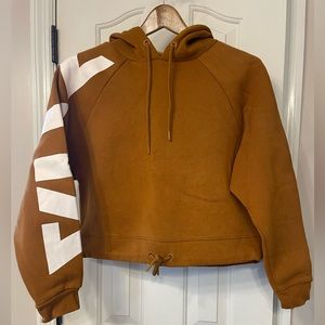 Zyia cropped logo hoodie